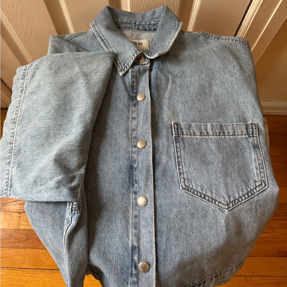 AGOLDE RONA BOX SHIRT IN EFFECT - Picture 8 of 12